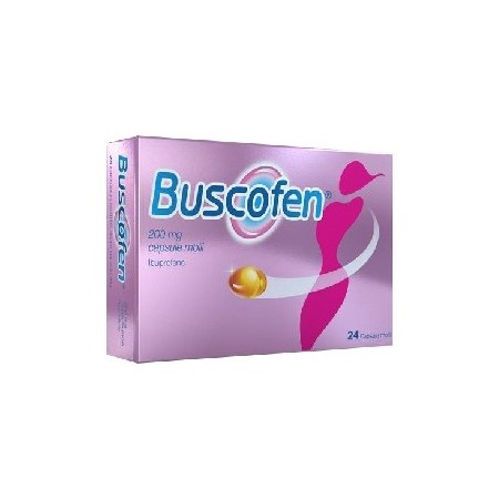 Buscofen 200 mg Ibuprofene Analgesico 24 Capsule Molli