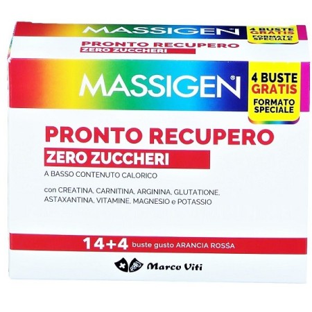 Massigen Pronto Recupero Zero Zuccheri PROMO 14 4 Bustine IN OMAGGIO