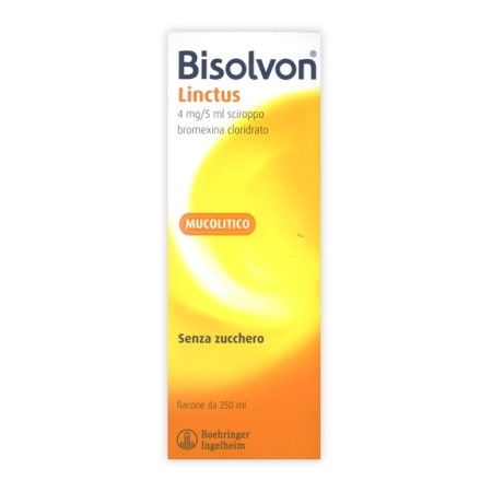 Bisolvon Linctus Sciroppo 4mg/5ml Tosse Grassa Mucolitico 250 ml