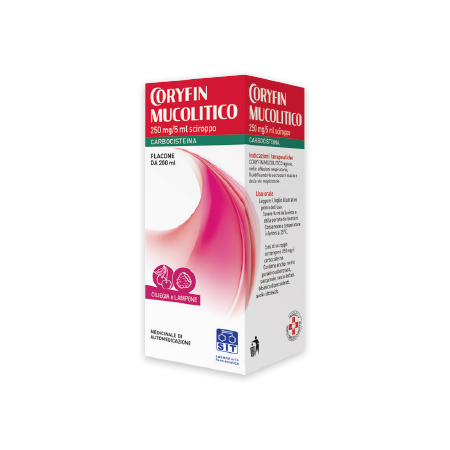 Coryfin Mucolitico Sciroppo 250 mg/5 ml Carbocisteina 200 ml