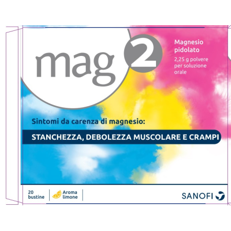 Mag2 Granulato Soluzione Orale 2,25g Magnesio Pidolato 20 Bustine