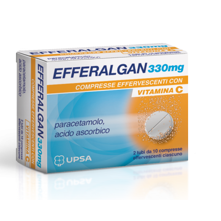 Efferalgan Con Vitamina C 330 mg 20 Compresse Effervescenti