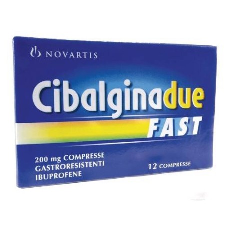 Cibalgina Due Fast 200 mg Ibuprofene Antinfiammatorio 12 Compresse