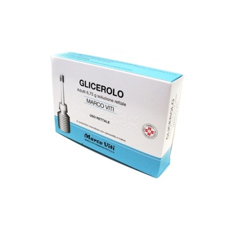 Glicerolo Marco Viti Adulti 6,75g Soluzione Rettale 6 Contenitori Monodose con Camomilla e Malva