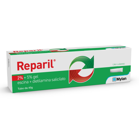 Reparil Gel C.M. 2% 5% Dolori Articolari e Muscolari Tubo 40 g