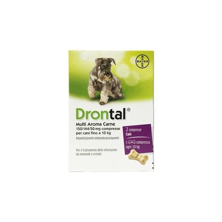 Drontal Multi Aroma Carne Per Cani 2 Compresse