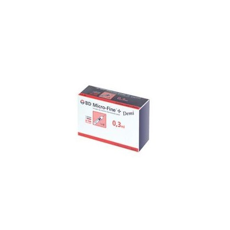 BD Siringa Per Insulina 0,3ml Demi 30g 30 Pezzi