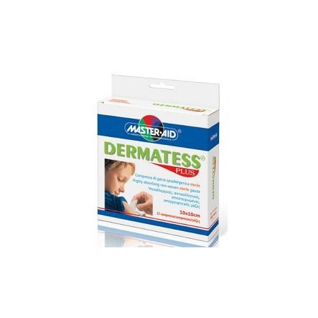 Dermatess Plus Compressa Di Garza Sterile TNT Ipoallergenica 5x9 cm 12 Pezzi