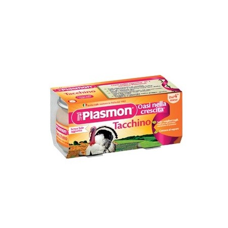 Plasmon Omogenizzato Tacchino 2 Vasetti da 80 g