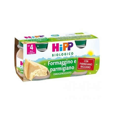 Hipp Biologico Omogeneizzato Formaggino e Parmiggiano 2 x 80 g