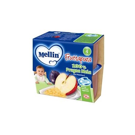 MELLIN FRUTTA PURA PR/ME4X100G