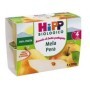 Hipp Biologico Merenda Di Frutta Mela e Pera Grattugiata 4x100g