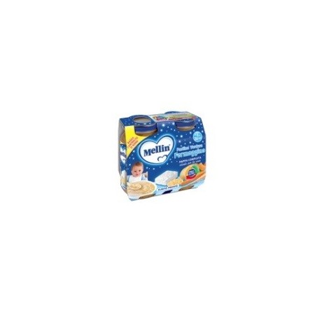 Mellin Pappa Completa Pastina Verdure E Formaggino 2 x 200 g