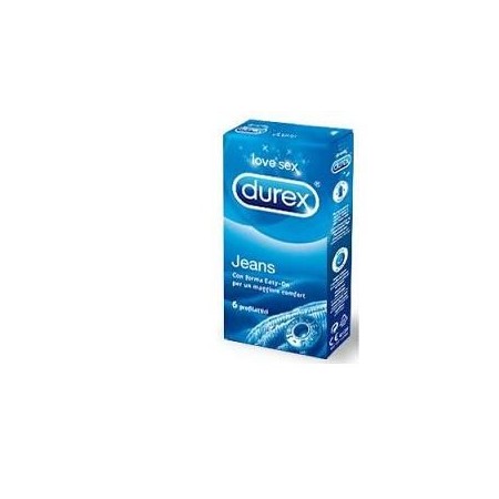 Durex Jeans Preservativi Con Forma Easy-On 6 Pezzi