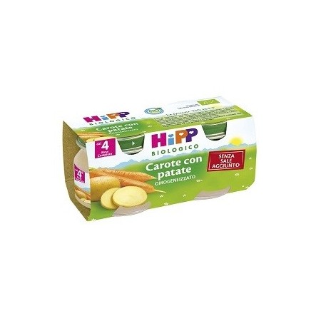 Hipp Biologico Omogeneizzato Carota e Patate 2 x 80 g