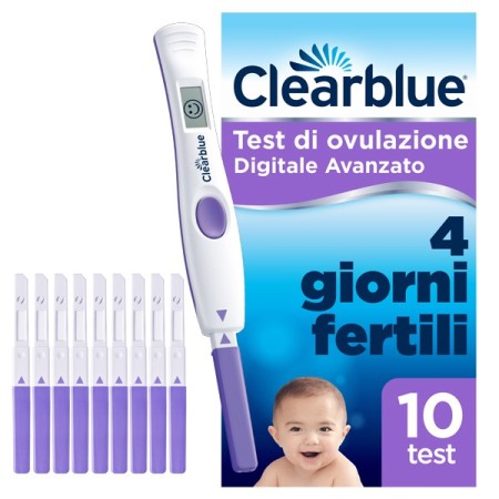 Test Di Ovulazione Clearblue Digitale Avanzato Aumenta Le Tue Probabilità Di Rimanere Incinta 1 Port