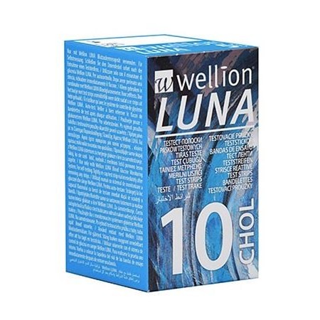 WELLION LUNA CHOLES STRIPS10PZ