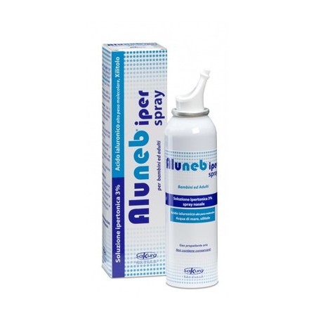 Aluneb Iper Spray Nasale Soluzione Ipertonica 3% Decongestionante 125 ml