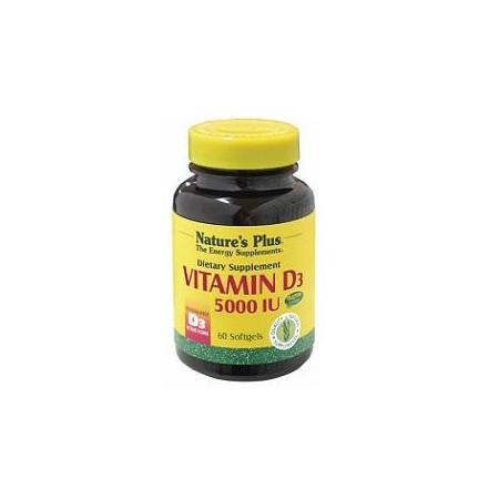 Nature's Plus Vitamina D3 5000 UI Integratore 60 Capsule