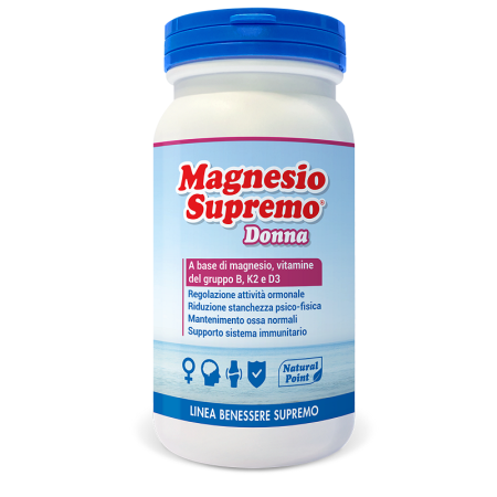 Natural Point Magnesio Supremo Donna Integratore di Magnesio e Vitamine 150 g