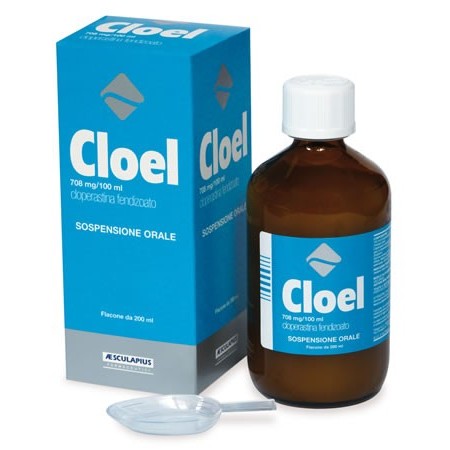 Cloel 708mg / 100 ml Cloperastina fendizoato Sciroppo Antitosse 200 ml