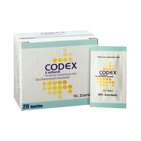 Codex 5 miliardi 250 mg Saccharomyces boulardii 20 Bustine