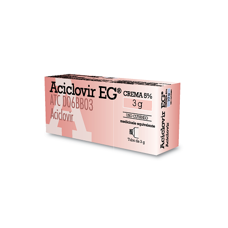 Aciclovir EG 5% Crema Contro Herpes Tubo 3 g