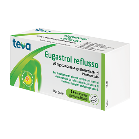 Eugastrol Reflusso 20 Mg Pantoprazolo 14 Compresse Gastroresistenti