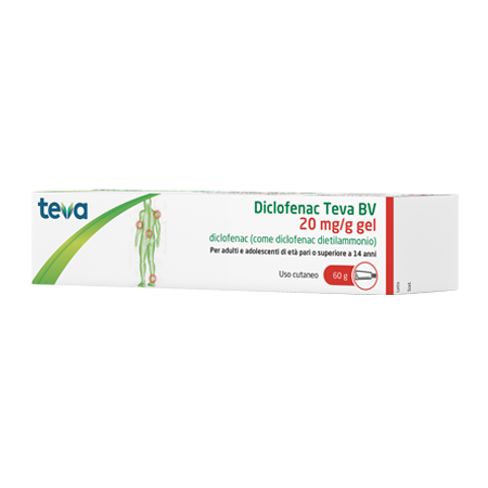 DICLOFENAC TEVA GEL 60G 20MG/G