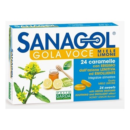 Sanagol Gola Voce Gola Voce Erisimo Caramelle Balsamiche Miele E Limone 24 Pezzi