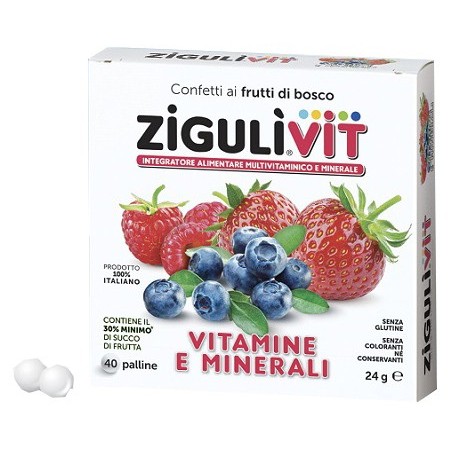 Zigulì Vit Vitamine e Minerali Frutti Di Bosco 40 Palline