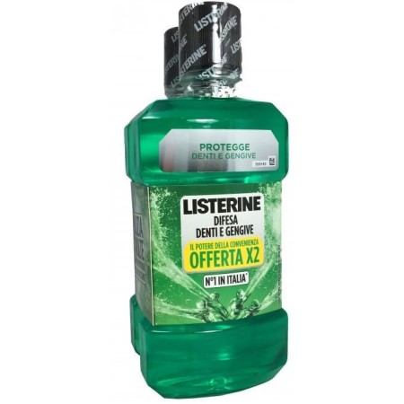 Listerine Difesa Denti e Gengive Collutorio BIPACCO 2X500 ml