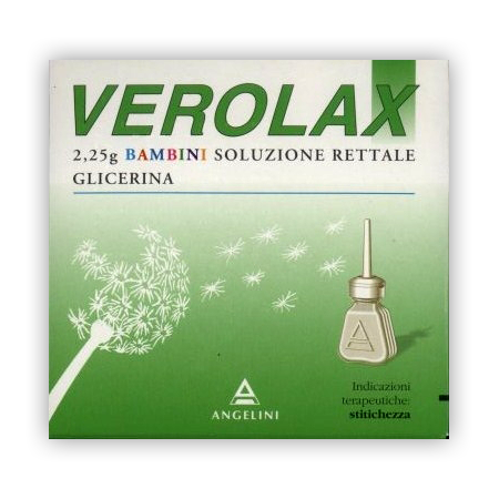 Verolax Bambini Soluzione Rettale 2,25 gr Glicerina 6 Clismi