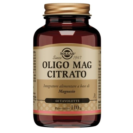 Solgar Oligo Mag Citrato Integratore di Magnesio 60 Tavolette