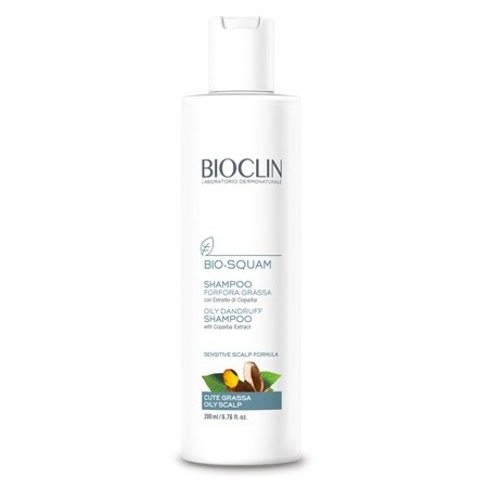 Bioclin Bio-Squam Shampoo Forfora Grassa e Cute Sensibile 200 ml